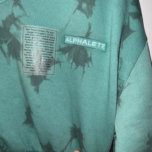 Alphalete crop tie dye sweatshirt size med nwot - Picture 4 of 5